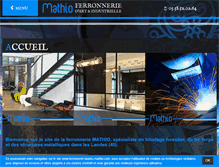Tablet Screenshot of ferronnerie-landes-mathio.com
